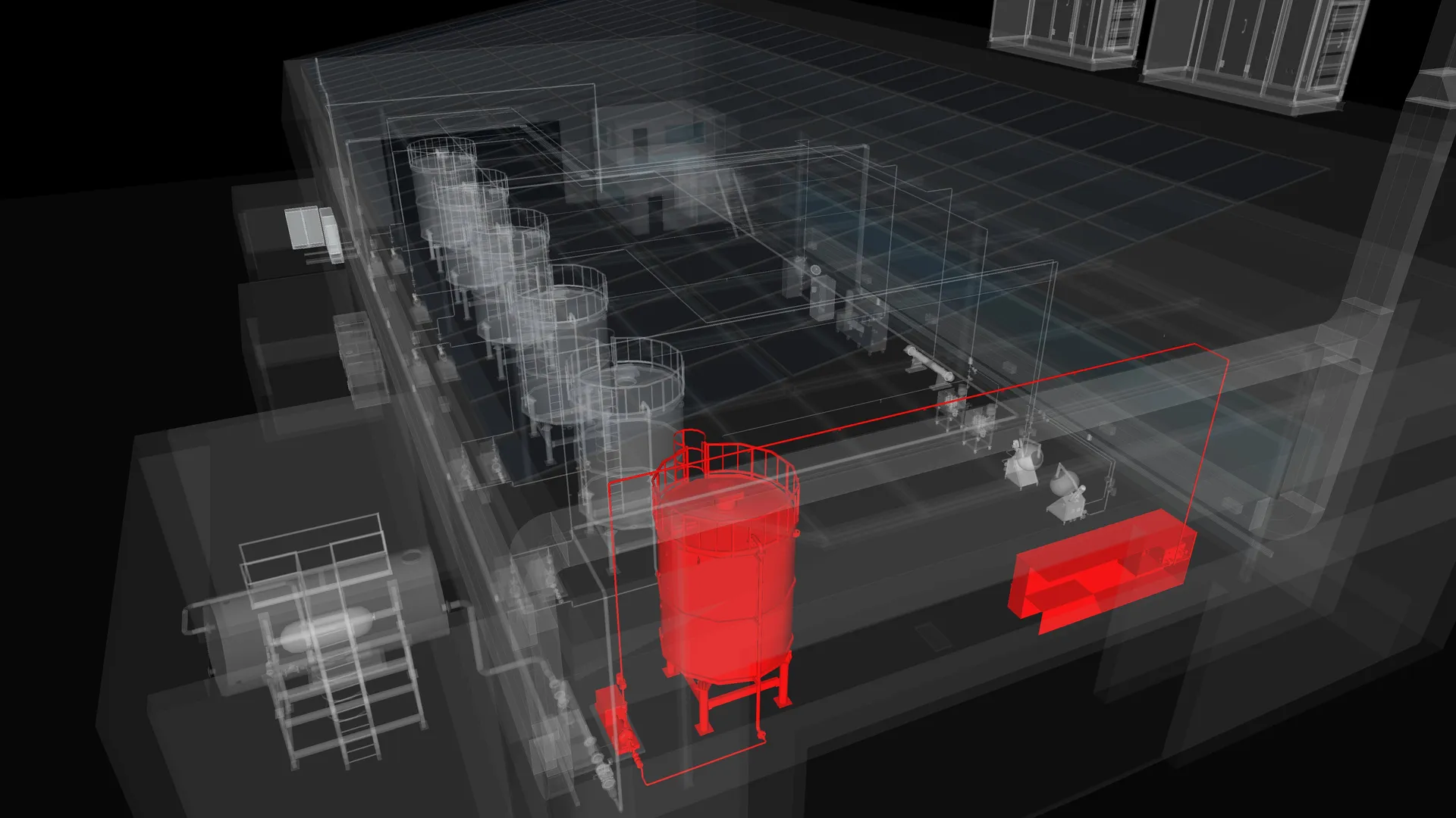 Sphere 3D piping model, isolated system 2