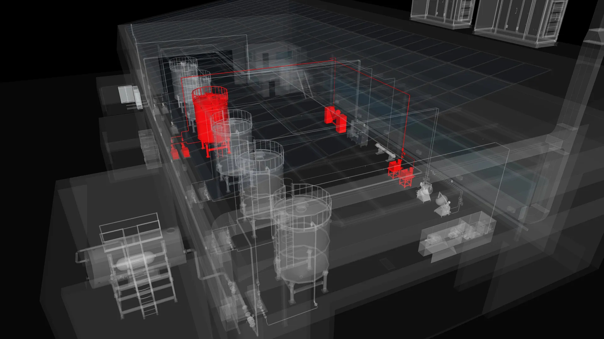 Sphere 3D piping model, isolated system 5