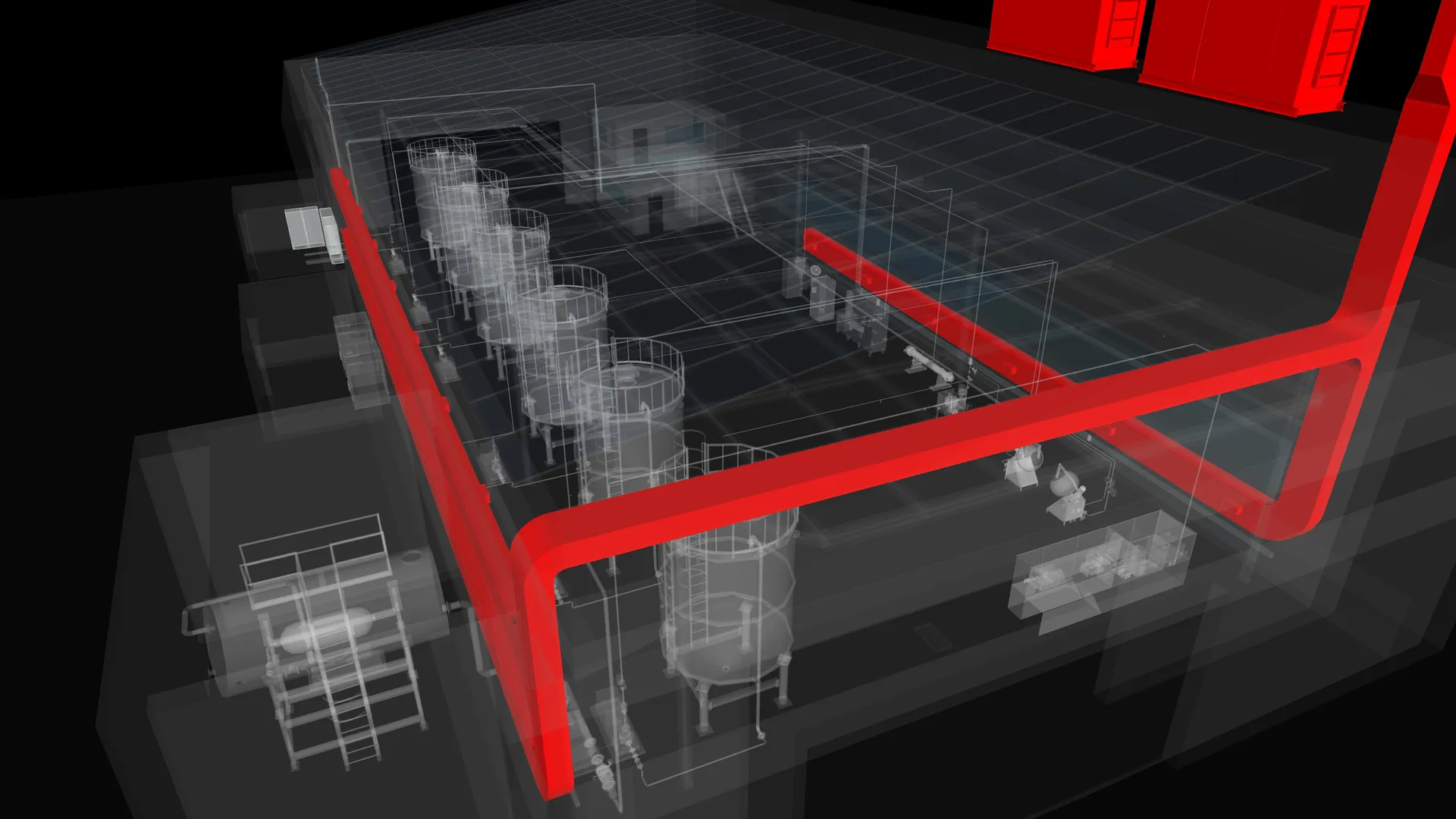 Sphere 3D piping model, isolated system 9