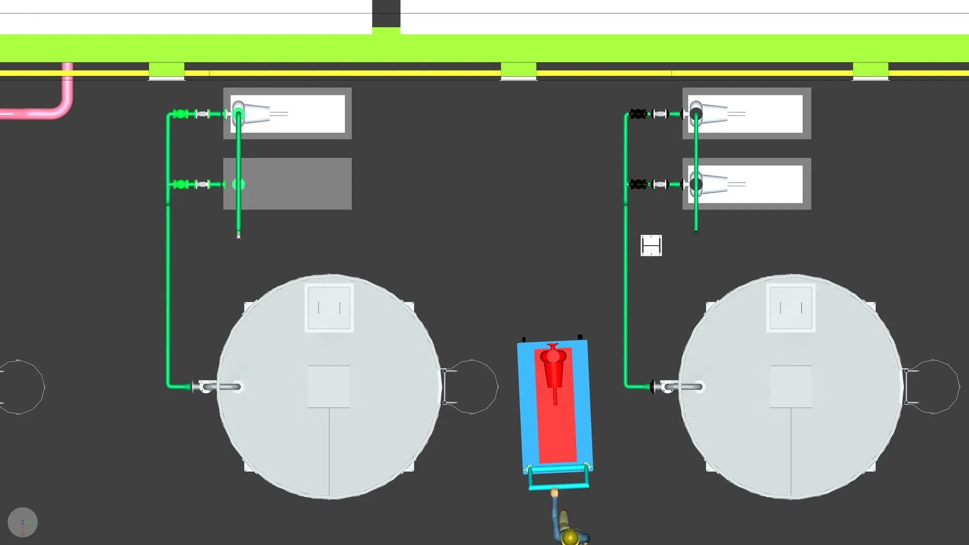 Maintenance access and equipment movement sequence, frame 12 of 12